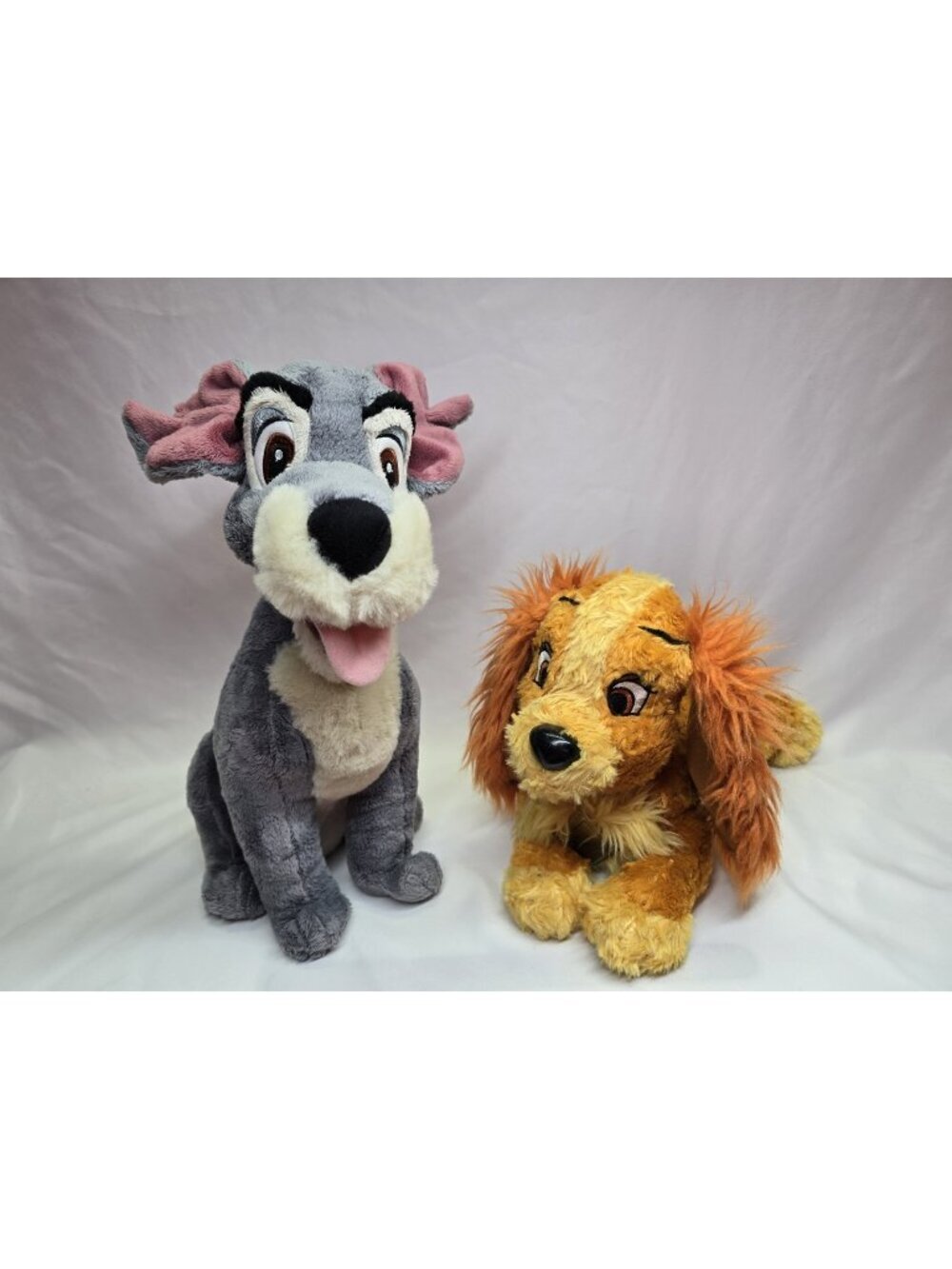 Disney Lady And The Tramp Dogs Lot Movie Character Plush Stuffed Animal Toys